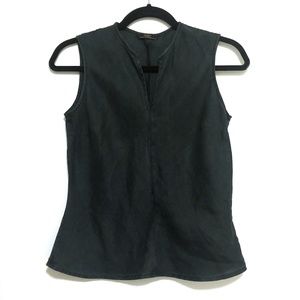 Marks & Spencer Linen Tank Top Dark Gray